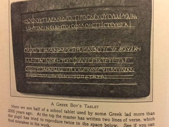 Greek tablet